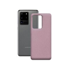 Mobiliojo telefono dėklas Samsung Galaxy S20 Ultra KSIX Eco-Friendly: Spalva - Rožinė kaina ir informacija | Telefono dėklai | pigu.lt