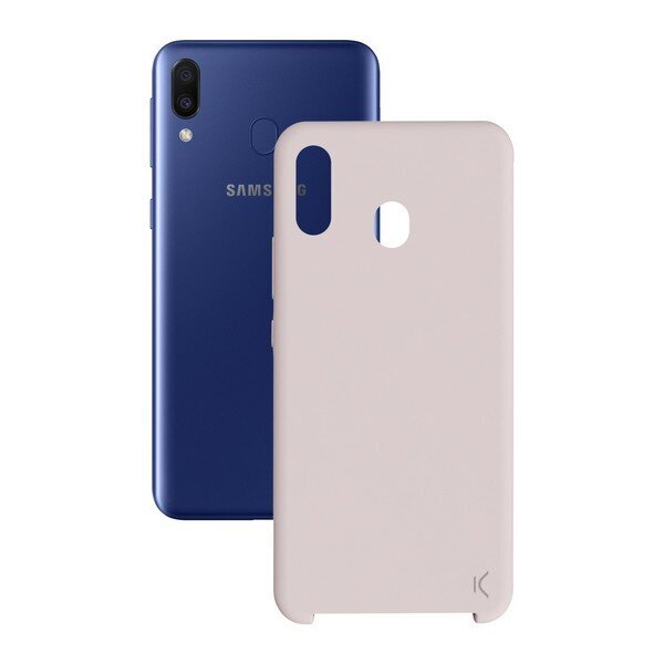 Mobiliojo telefono dėklas Samsung Galaxy M20 KSIX Soft: Spalva - Rožinė kaina ir informacija | Telefono dėklai | pigu.lt