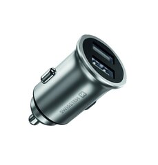 Swissten Metal Premium Car charger 2 x USB, 4.8A kaina ir informacija | Krovikliai telefonams | pigu.lt