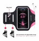 Swissten Armbag Case for phones up to 6 inches Pink kaina ir informacija | Telefono laikikliai | pigu.lt