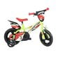 Dviratukas vaikams Dino Bikes Raptor Giallo 12", 612L-03RP kaina ir informacija | Dviračiai | pigu.lt