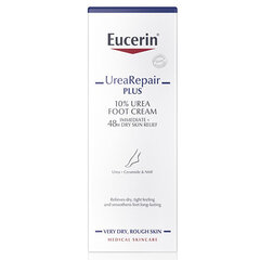 Eucerin UreaRepair Plus kremas pėdoms sausai odai su 10% šlapalo 100ml цена и информация | Кремы, лосьоны для тела | pigu.lt