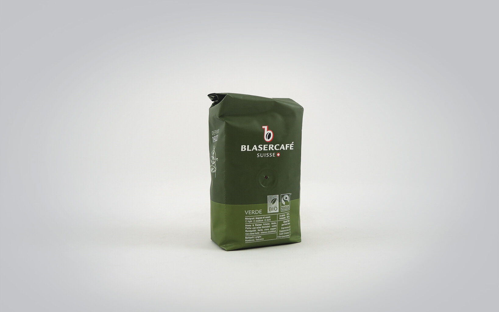 Kavos pupelės Blasercafé Verde 250g kaina ir informacija | Kava, kakava | pigu.lt