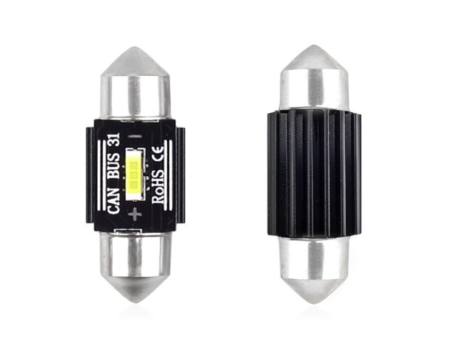 Lemputė Led canbus 1 smd ultrabright 1860 festoon 31mm baltas 12v/24v kaina ir informacija | Automobilių lemputės | pigu.lt