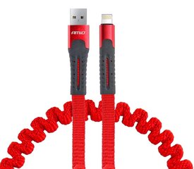 Spring Cable USB+Apple lightning 120 см FullLINK UC-13 цена и информация | Кабели для телефонов | pigu.lt