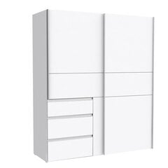 Шкаф Winn, 170 см, белый цена и информация | Шкафы | pigu.lt