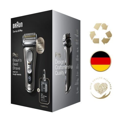 Braun Series 9 Pro 9465cc цена и информация | Barzdaskutės | pigu.lt