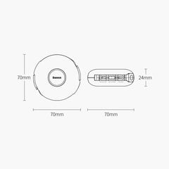 Магнитный USB-кабель Baseus Zinc 3in1 USB-C/Lightning/Micro 20Вт, 1 м (белый) цена и информация | Кабели для телефонов | pigu.lt