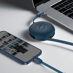 Магнитный USB-кабель Baseus Zinc 3in1 USB-C/Lightning/Micro 20Вт, 1 м (синий) цена и информация | Кабели для телефонов | pigu.lt