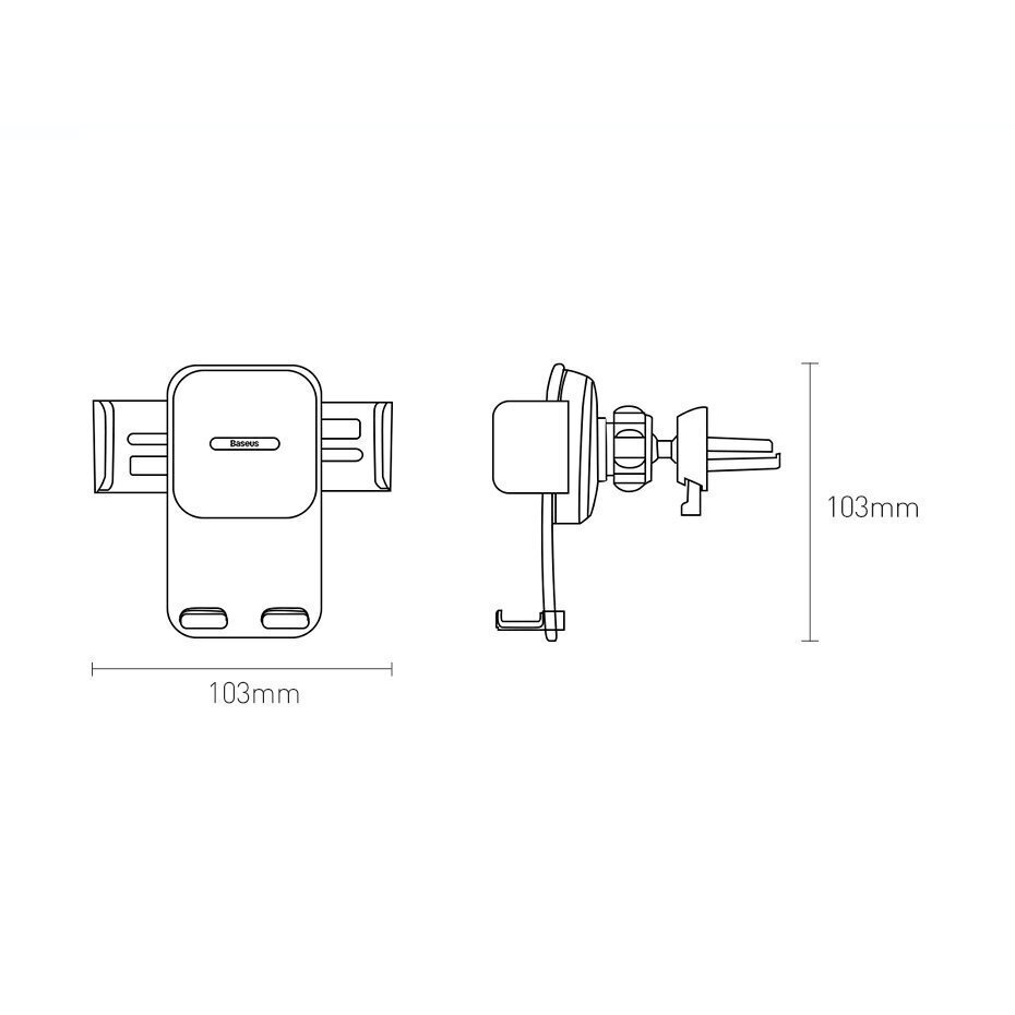 Baseus Easy Control Clamp kaina ir informacija | Telefono laikikliai | pigu.lt