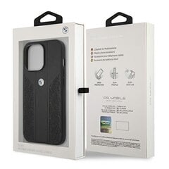 BMW BMHCP13XRSPPK Leather Back Case For Apple iPhone 13 Pro Max Black цена и информация | Чехлы для телефонов | pigu.lt