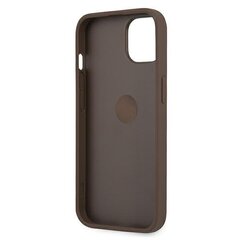 Чехол GUHCP13S4GMRBR Guess PU 4G Ring Case for iPhone 13 Mini Brown цена и информация | Чехлы для телефонов | pigu.lt