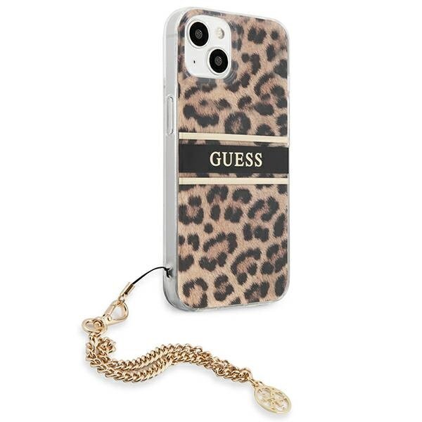 Guess GUHCP13SKBSLEO, skirtas iPhone 13 mini, rudas цена и информация | Telefono dėklai | pigu.lt