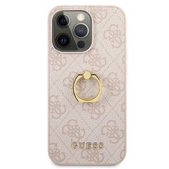 Чехол GUHCP13X4GMRPI Guess PU 4G Ring Case для iPhone 13 Pro Max Pink цена и информация | Чехлы для телефонов | pigu.lt