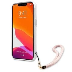 Guess telefono dėklas iPhone 13 Max, rožinis kaina ir informacija | Telefono dėklai | pigu.lt