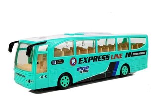 Kelioninis autobusas su baterijomis Turquoise 30 cm kaina ir informacija | Žaislai berniukams | pigu.lt