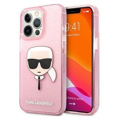 Karl Lagerfeld KLHCP13LKHTUGLP, skirtas iPhone 13 Pro / 13, rožinis kaina ir informacija | Telefono dėklai | pigu.lt