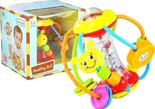 Цветная погремушка - мяч цена и информация | Игрушки для малышей | pigu.lt