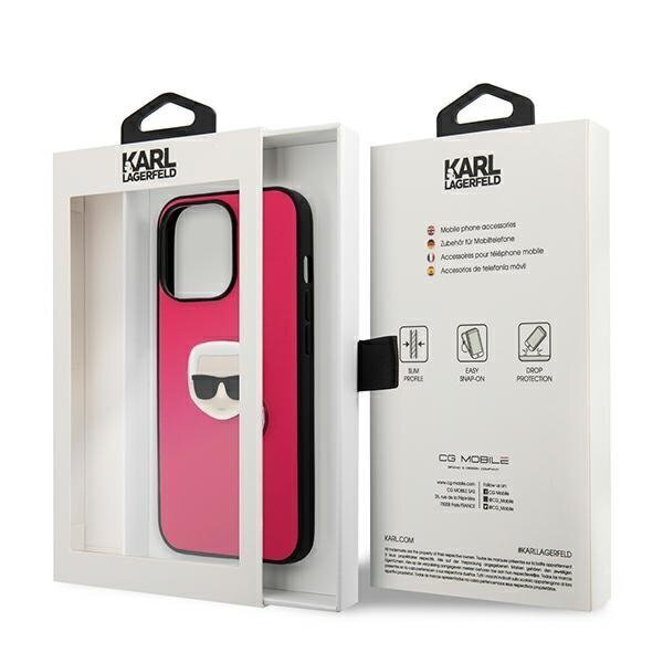 Karl Lagerfeld KLHCP13LPKMP, skirtas iPhone 13 Pro / 13, rožinis kaina ir informacija | Telefono dėklai | pigu.lt