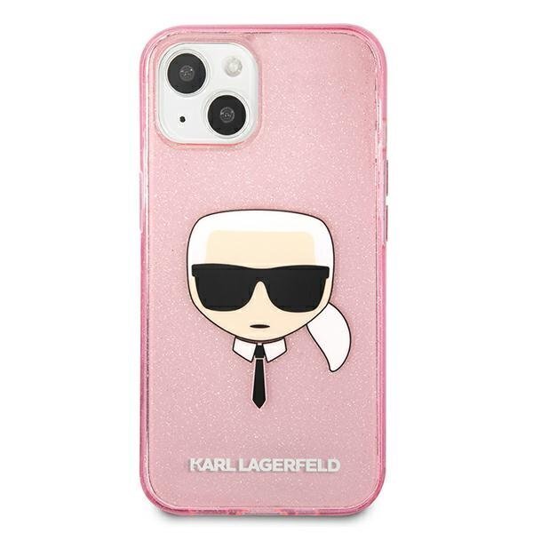 Karl Lagerfeld KLHCP13SKHTUGLP, skirtas iPhone 13 mini, rožinis kaina ir informacija | Telefono dėklai | pigu.lt