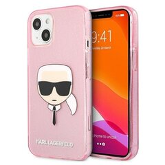Karl Lagerfeld KLHCP13SKHTUGLP, skirtas iPhone 13 mini, rožinis kaina ir informacija | Telefono dėklai | pigu.lt