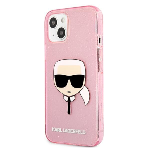 Karl Lagerfeld KLHCP13SKHTUGLP, skirtas iPhone 13 mini, rožinis kaina ir informacija | Telefono dėklai | pigu.lt