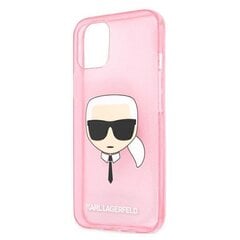 Karl Lagerfeld KLHCP13SKHTUGLP, skirtas iPhone 13 mini, rožinis kaina ir informacija | Telefono dėklai | pigu.lt