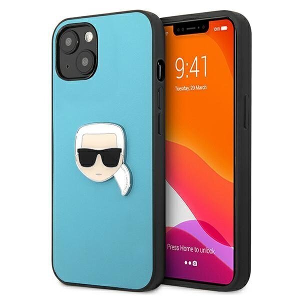 Karl Lagerfeld KLHCP13SPKMB, skirtas iPhone 13 mini, mėlynas цена и информация | Telefono dėklai | pigu.lt