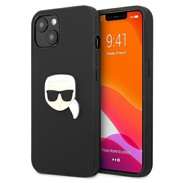 Karl Lagerfeld KLHCP13SPKMK, skirtas iPhone 13 mini, juodas kaina ir informacija | Telefono dėklai | pigu.lt