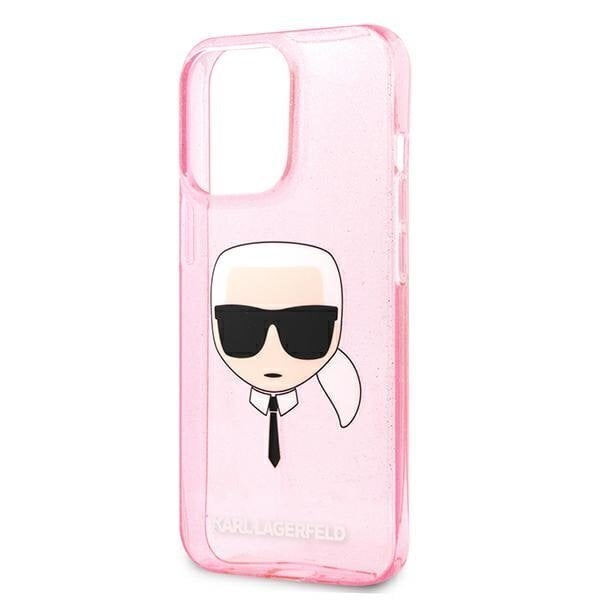 Karl Lagerfeld KLHCP13XKHTUGLP, skirtas iPhone 13 Pro Max, rožinis kaina ir informacija | Telefono dėklai | pigu.lt