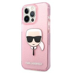 Karl Lagerfeld KLHCP13XKHTUGLP, skirtas iPhone 13 Pro Max, rožinis kaina ir informacija | Telefono dėklai | pigu.lt