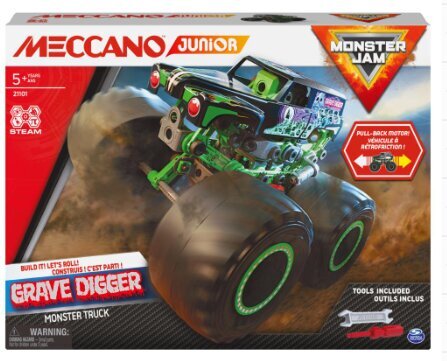 Konstruktorius Meccano Monster Jam Grave Digger 6060171, 127 detalės цена и информация | Konstruktoriai ir kaladėlės | pigu.lt