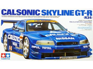 Дизайнер Тамия - Nissan Calsonic Skyline GT-R (R34), 1/24, 24219 цена и информация | Конструкторы и кубики | pigu.lt