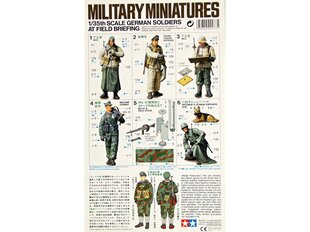 Конструктор Tamiya - German Soldiers at Field Briefing, 1/35, 35212 цена и информация | Конструкторы и кубики | pigu.lt