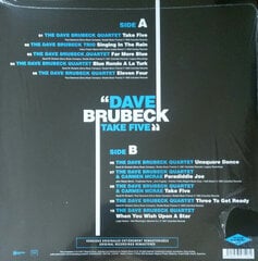 Vinilinė plokštelė Dave Brubeck „Take Five“ kaina ir informacija | Vinilinės plokštelės, CD, DVD | pigu.lt