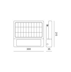 Taškinis šviestuvas Solar 10W su jutikliu, juodas 1080Lm цена и информация | Уличные светильники | pigu.lt