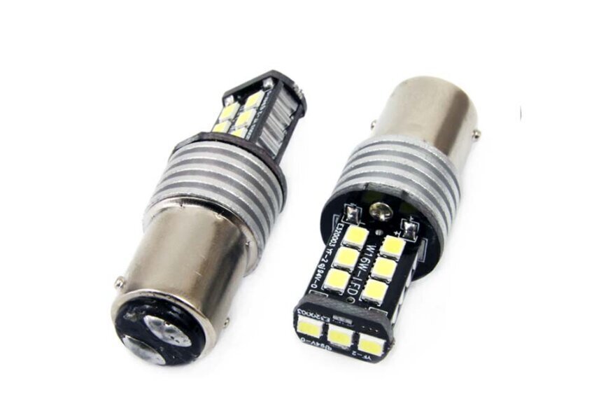 LED lemputė Vertex Canbus 15SMD 7,5W (P21/5W) Baltas 12V/24V 2vnt. цена и информация | Automobilių lemputės | pigu.lt