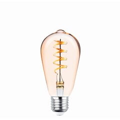 LED Bulb Filament E27 ST64 4W 230V 2000K 250lm SF gold Forever Light цена и информация | Электрические лампы | pigu.lt