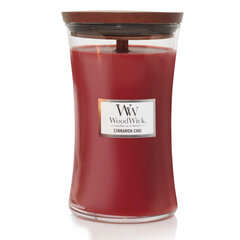 WoodWick ароматическая свеча Cinnamon Chai, 609,5г цена и информация | Подсвечники, свечи | pigu.lt