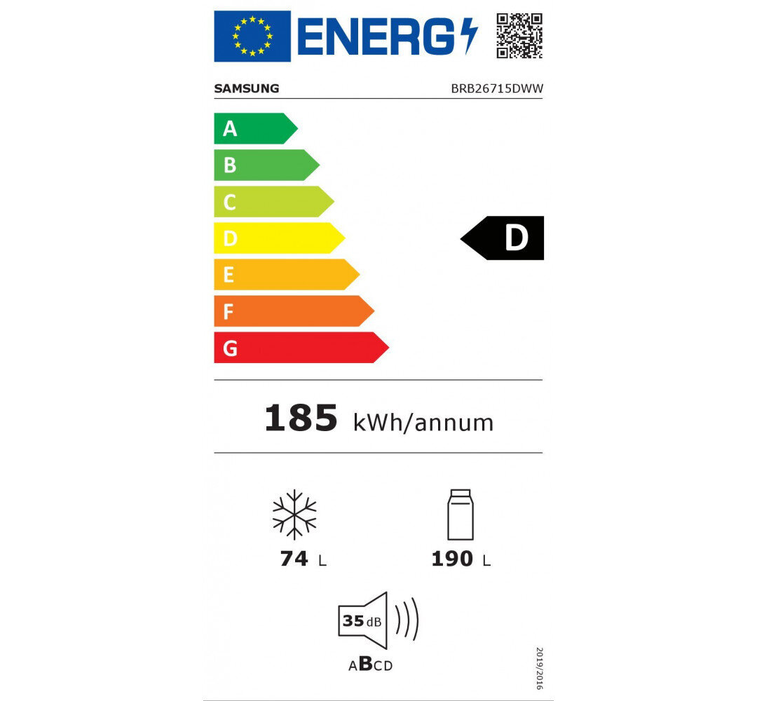 Samsung BRB26715DWW kaina ir informacija | Šaldytuvai | pigu.lt