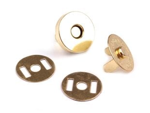 Užsegimas magnetinis 18mm, aukso sp. kaina ir informacija | Papuošalų gamybai, vėrimui | pigu.lt