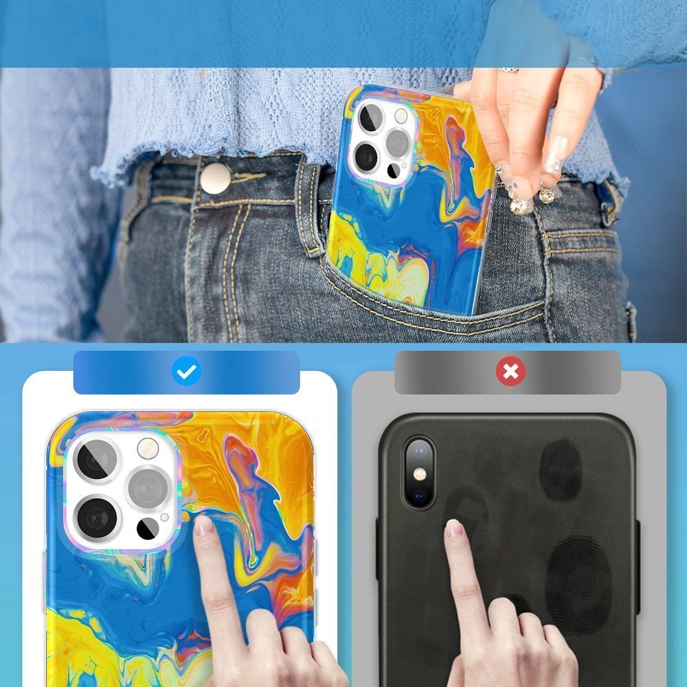 Kingxbar Watercolour Series Colorful Case kaina ir informacija | Telefono dėklai | pigu.lt