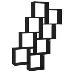 Sieninė lentyna, 90x15x119cm, juodos spalvos цена и информация | Полки | pigu.lt