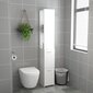 Vonios kambario spintelė, 25x25x170cm, balta kaina ir informacija | Vonios spintelės | pigu.lt