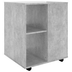 Spintelė su ratukais, 60x53x72cm, betono pilkos spalvos kaina ir informacija | Svetainės spintelės | pigu.lt