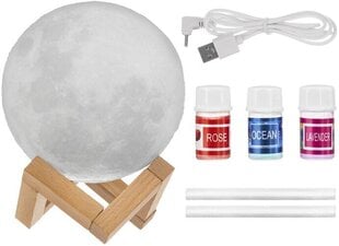 Kvapų difuzorius oro drėkintuvas led naktinė lemputė mėnulis kaina ir informacija | Kvapų difuzorius oro drėkintuvas led naktinė lemputė mėnulis | pigu.lt