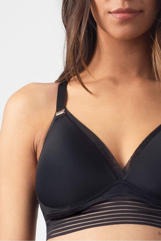 Nursing bra Heroine Plunge, HotMilk, Black, Drabužiai