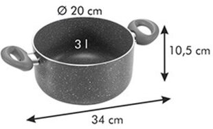 Tescoma Manico Rosso puodas, ø 20 cm, 3 l kaina ir informacija | Puodai, greitpuodžiai | pigu.lt