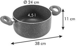 Tescoma Manico Rosso кастрюля, ø 24 см, 4.5 л цена и информация | Кастрюли, скороварки | pigu.lt