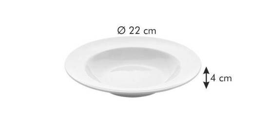 Tescoma gili lėkštė, 22 cm, balta kaina ir informacija | Indai, lėkštės, pietų servizai | pigu.lt